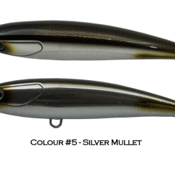 Ocean’s Legacy Keeling 123mm Stickbait -Reels Shop 5 Silver Mullet Labelled 3