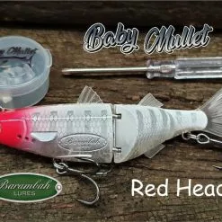 BARAMBAH LURES BABY MULLET 120MM -Reels Shop Baby Mullet Red Head 2d5fdee1 3a1b 4ef5 af90 6dc40f7586f0 1024x1024