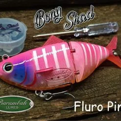 BARAMBAH LURES BONY SHAD 120 -Reels Shop Bony Shad Fluro Pink 1024x1024