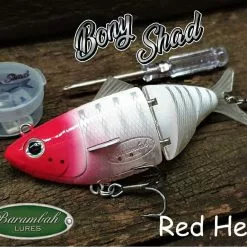 BARAMBAH LURES BONY SHAD 120 -Reels Shop Bony Shad Red Head 1024x1024