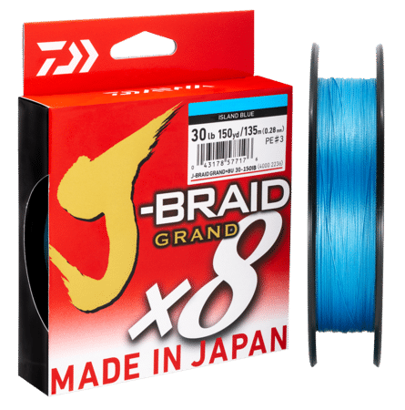 Daiwa J-Braid Grand 8 Island Blue 300yds 3 Daiwa J-Braid Grand 8 Island Blue 300yds