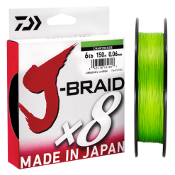 Daiwa J-Braid 8 Chartreuse 150m