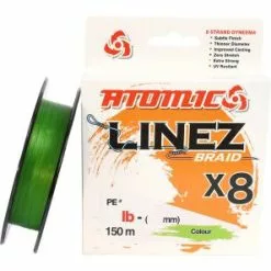 Atomic Linez Braid 8X Green 150 Metres