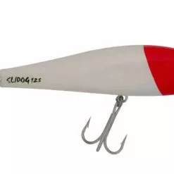 Halco Slidog 125mm 15 Halco Slidog 125mm -Reels Shop Slidog 125 White Redhead