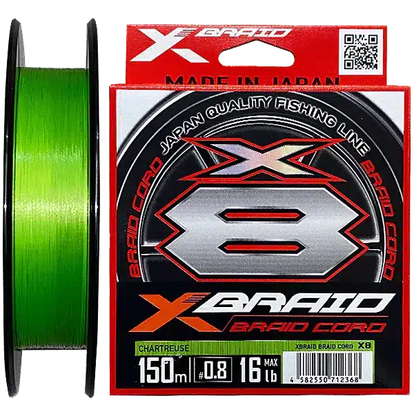 X-BRAID CORD X8 CHARTREUSE 300M 3 X-BRAID CORD X8 CHARTREUSE 300M